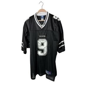 REEBOK ON FIELD NFL TONY ROMO #9 DALLAS COWBOYS BLACK FOOTBALL JERSEY SZ 54